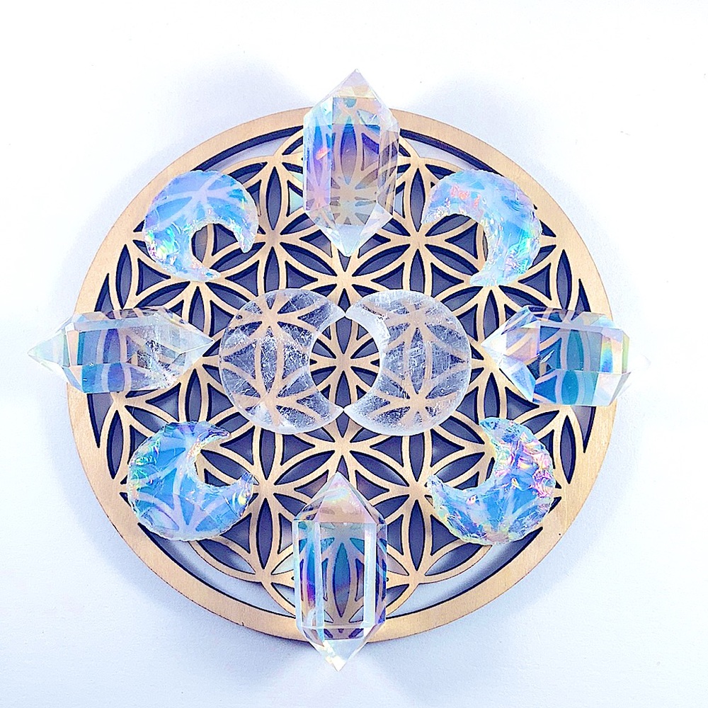 Wooden Sacred Geometry Grid